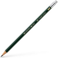 FABER-CASTELL 119200 Bleistift CASTELL 9000 HB mit Gummitip von Faber Castell