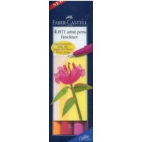 FABER-CASTELL 167005 Tuschestift Pitt Artist Pen S 4er Pack von Faber Castell