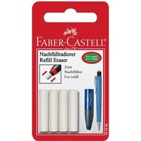 FABER-CASTELL 183996 Ersatzradierer für Radierer-Spitzer Kombi, 4er Set von Faber Castell