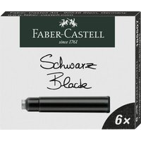 FABER-CASTELL 185507 Tintenpatronen Standard schwarz 6er von Faber Castell