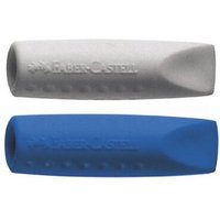 FABER-CASTELL 187001 Radiergummi Grip 2001 eraser cap 2-er Set sortiert grau/rot/blau von Faber Castell