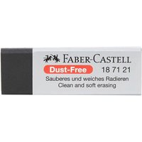 FABER-CASTELL 187121 Radiergummi Kunststoff DUST-FREE schwarz von Faber Castell