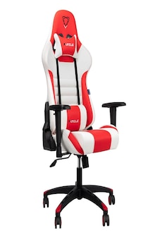 FURGLE ADJUSTABLE GAMING CHAIR Gaming Chair Black & white & red Gaming