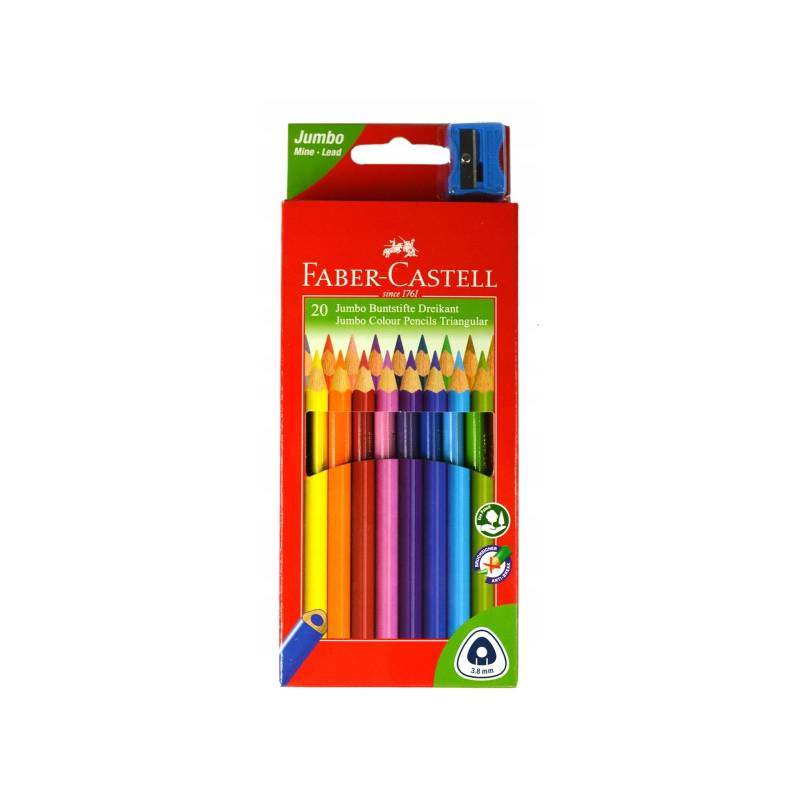 Faber-Castell - 20 Buntstifte Jumbo