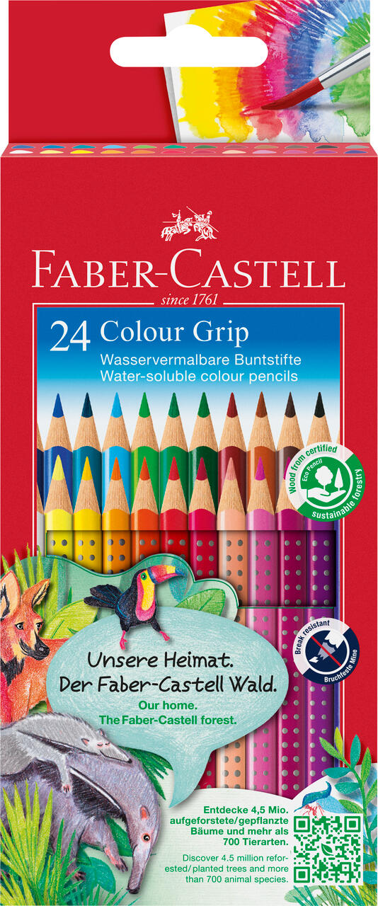Faber-Castell - Buntstift Jumbo Grip 12er Kartonetui Faber-Castell - Buntstift Jumbo Grip 12er Kartonetui