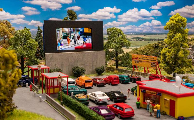 Faller Autokino H0 Drive-In Movie Theatre 1:87 130880 Modellbau Modelleisenbahn