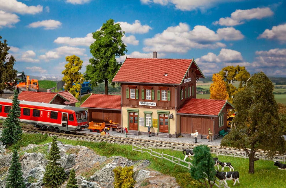 Faller Bahnhof Gomadingen H0 Train Station 1:87 110146 Modelleisenbahn