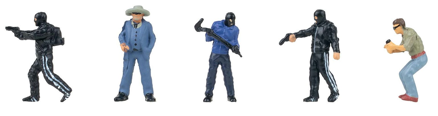 Faller Verbrecher H0 1:87 Modelleisenbahn Banditen Diebe Faller Verbrecher H0 1:87 Modelleisenbahn Banditen Diebe