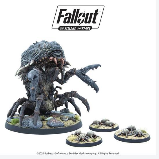 Fallout Wasteland Warfare Creatures Mirelurk Queen Modiphius Monster Kreaturen