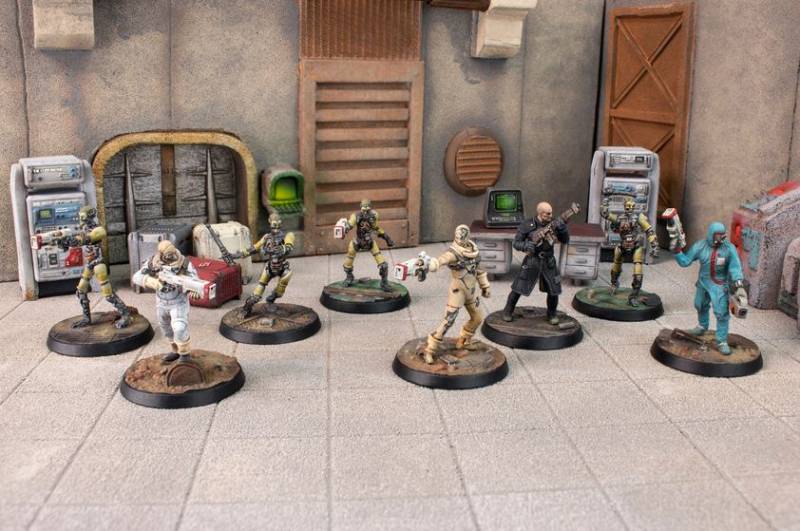 Fallout Wasteland Warfare Institute Core Box Modiphius Minis Synths Scientist