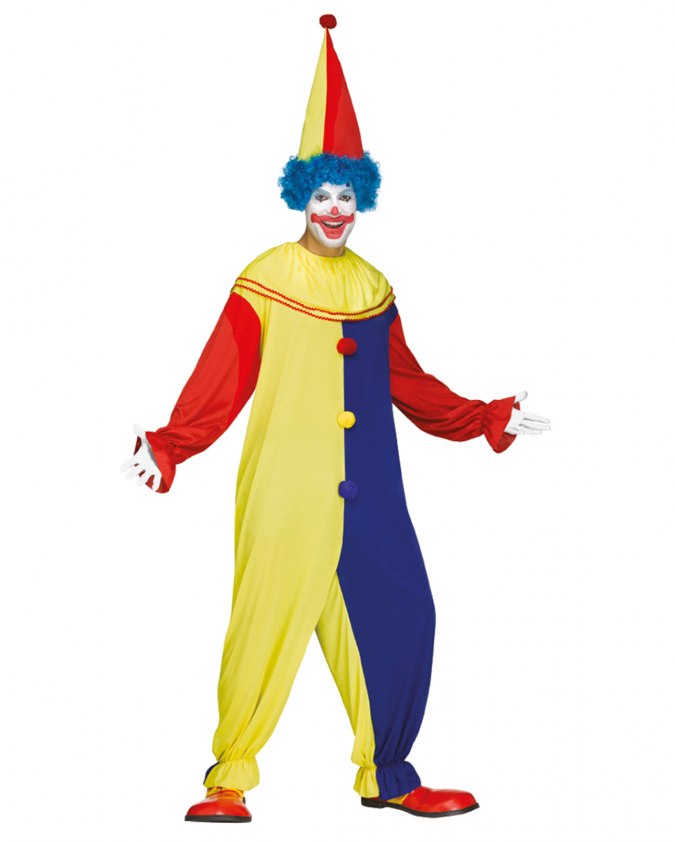 Fasching Clown Kostüm mit Hut One Size Fasching Clown Kostüm mit Hut One Size