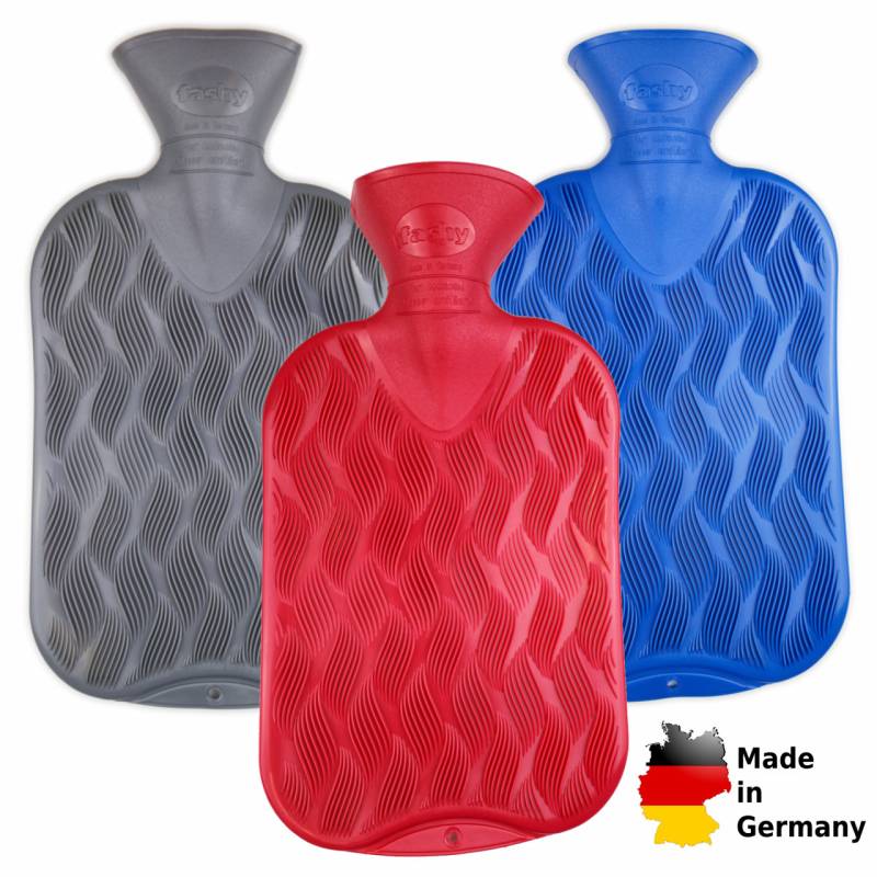 Fashy Wärmflasche Wellenkaro-Halblamelle 2,0L