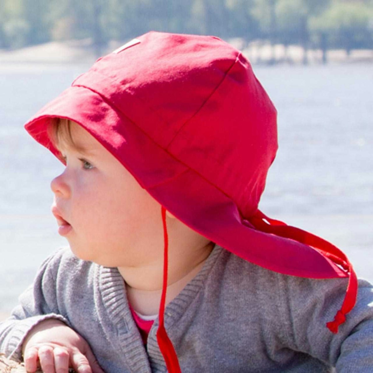 Feuerwehr Sonnenhut verstellbar mit Band UV-80 rot 54 Feuerwehr Sonnenhut verstellbar mit Band UV-80 rot 54