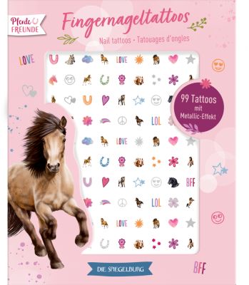 Fingernageltattoos - Pferdefreunde