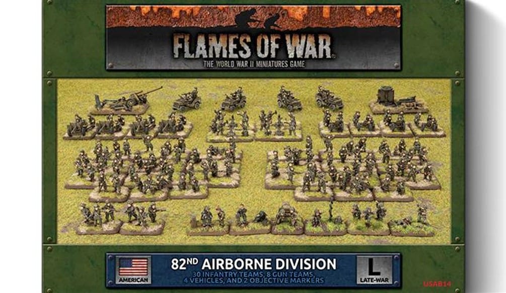 Flames of War American 82nd Airborne Division Army Deal Limited Run Battlefront