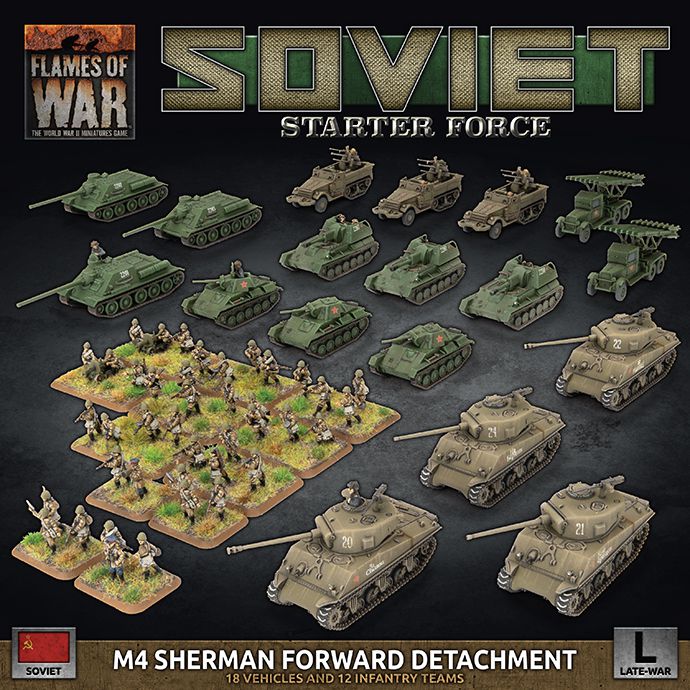 Flames of War Soviet Starter M4 Sherman Forward Detachment WW2 Battlefront