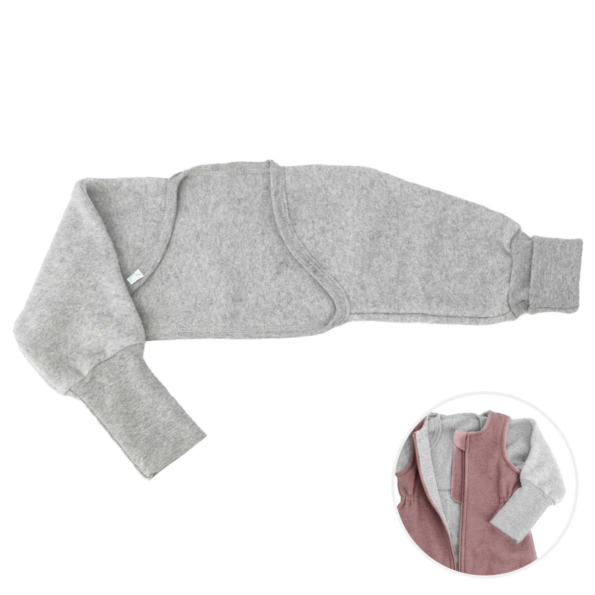 Fleece-Bolero für Schlafsack ab Geburt bis ca. 12 Monate Fleece-Bolero für Schlafsack ab Geburt bis ca. 12 Monate