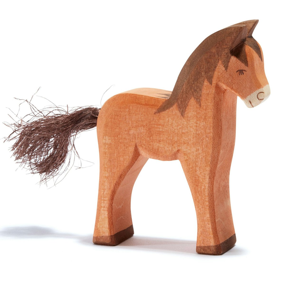 Fohlen braun Holzfigur 9,5 cm Fohlen braun Holzfigur 9,5 cm