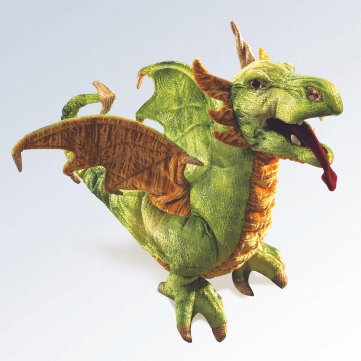 Folkmanis - Folkmanis Handpuppe Drache Lindwurm Folkmanis - Folkmanis Handpuppe Drache Lindwurm