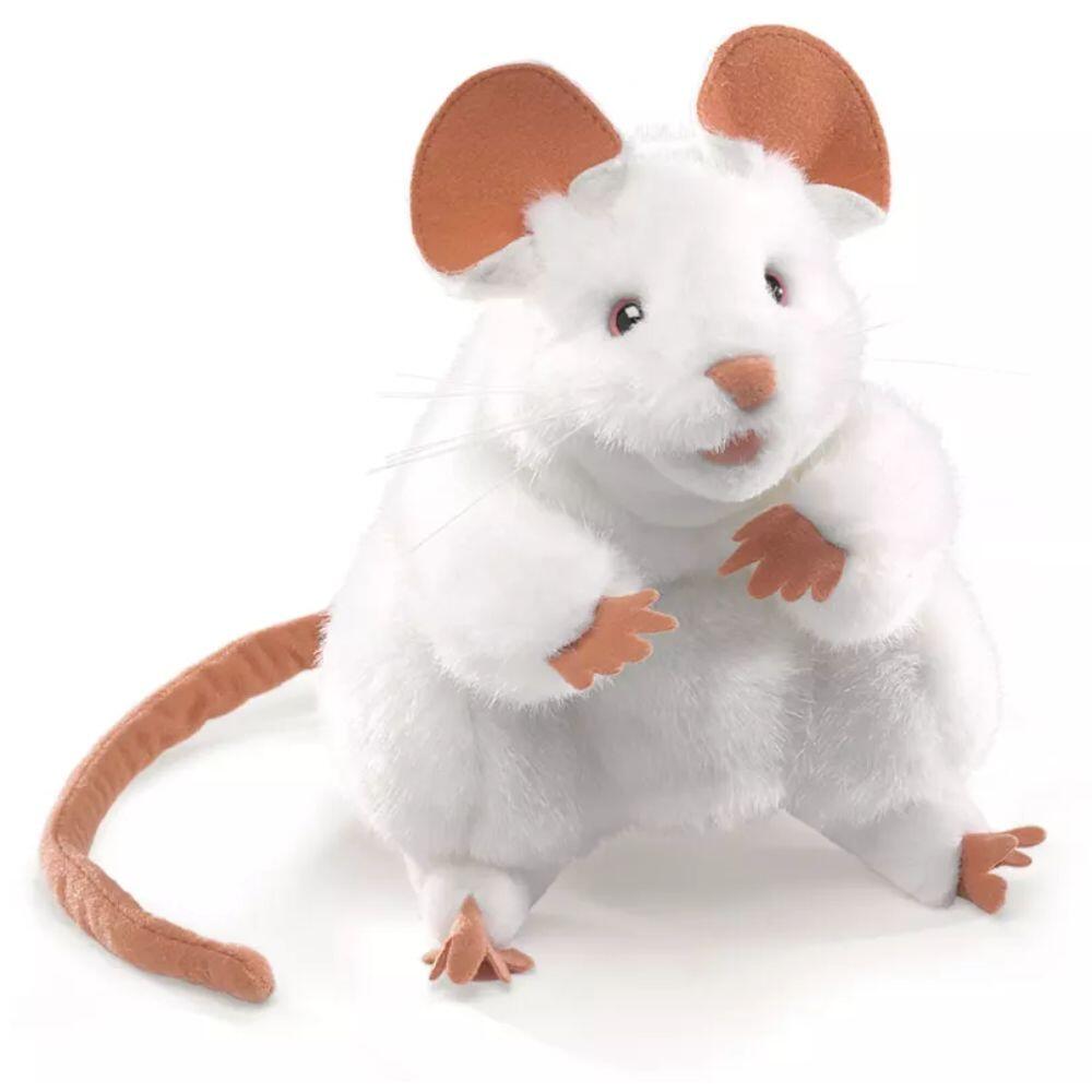 Folkmanis - Folkmanis Puppets Handpuppe Maus weiß Folkmanis - Folkmanis Puppets Handpuppe Maus weiß