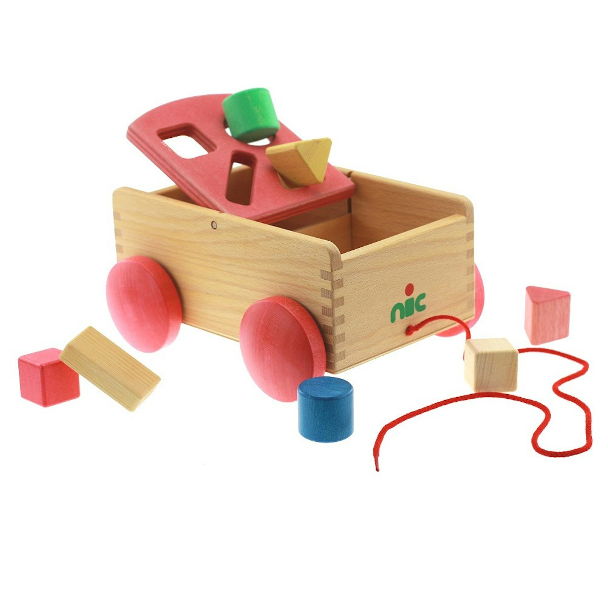 Formenwagen - Steckspiel auf Rädern - Bio - eine Natur Formenwagen - Steckspiel auf Rädern - Bio - eine Natur