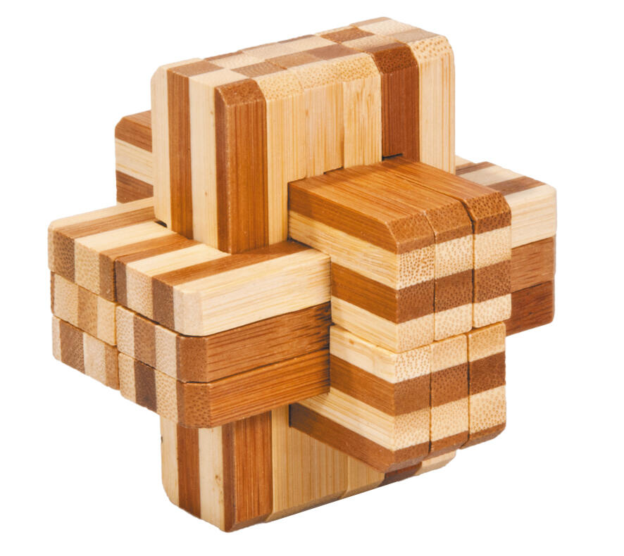 Fridolin - Bambus Knobelspiel Block-Kreuz Fridolin - Bambus Knobelspiel Block-Kreuz
