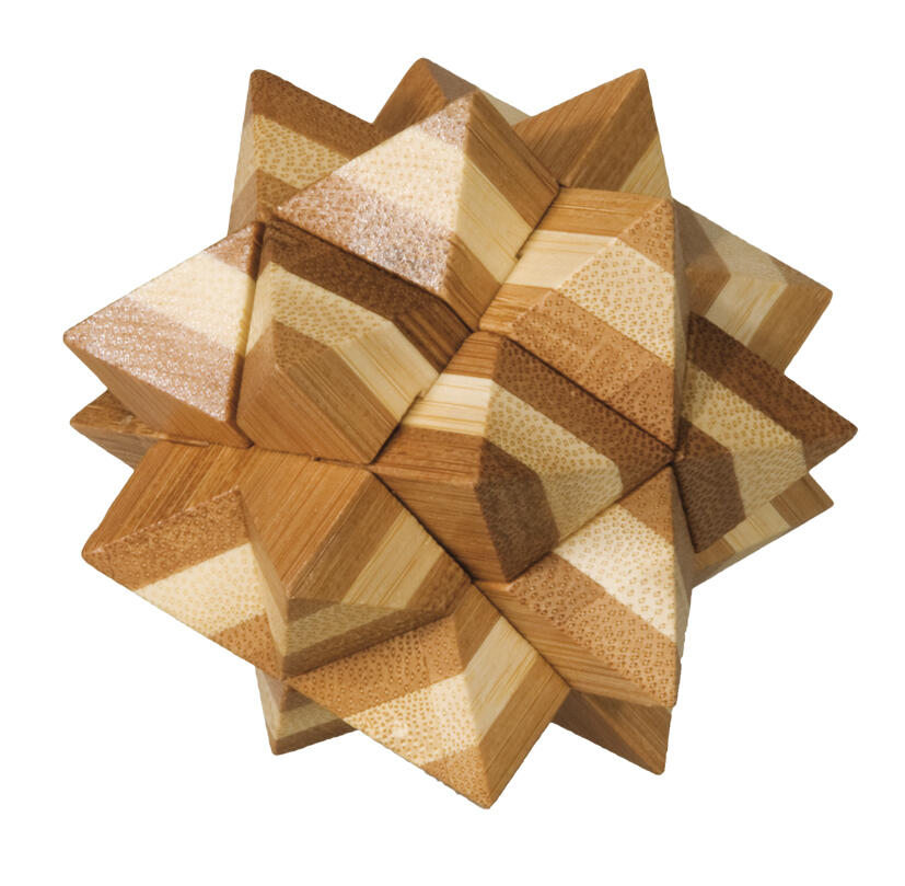 Fridolin - Bambus Knobelspiel Stern Fridolin - Bambus Knobelspiel Stern