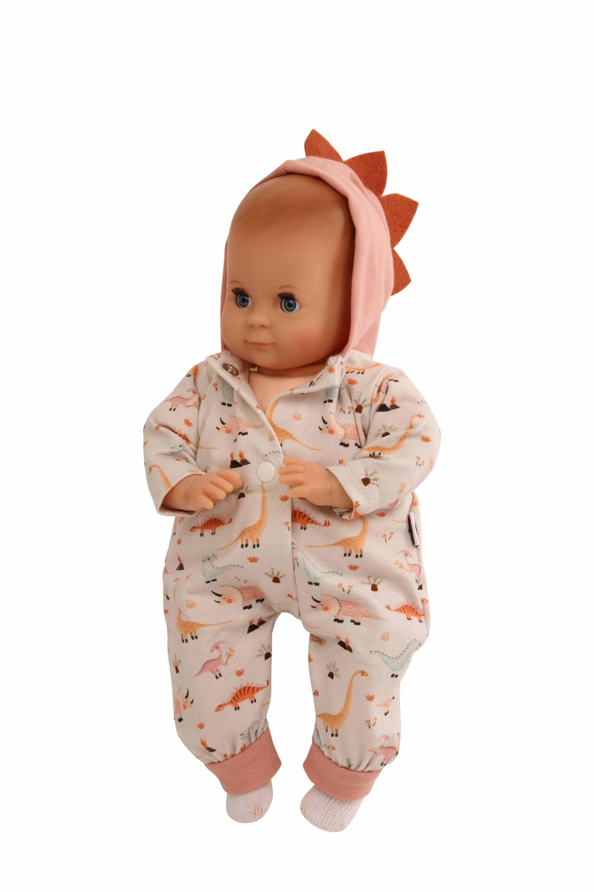 Schildkröt Puppen - Puppe Schlummerle 32 cm mit Malhaar und blauen Schlafaugen, Overall Dino Schildkröt Puppen - Puppe Schlummerle 32 cm mit Malhaar und blauen Schlafaugen, Overall Dino