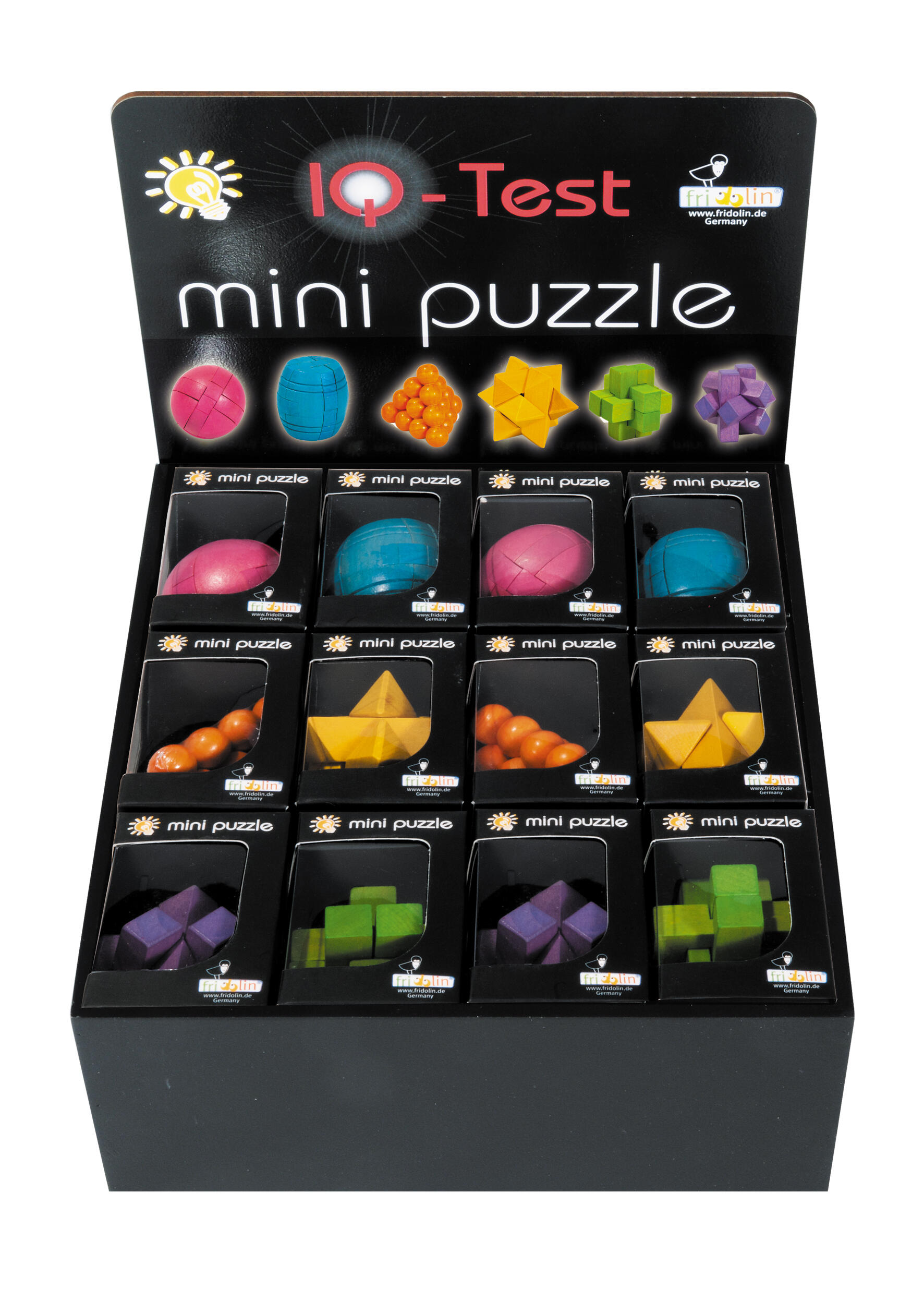 Fridolin - Holzpuzzle bunt - 1 Stück. Preis pro Stück, Farbe nicht wählbar Fridolin - Holzpuzzle bunt - 1 Stück. Preis pro Stück, Farbe nicht wählbar