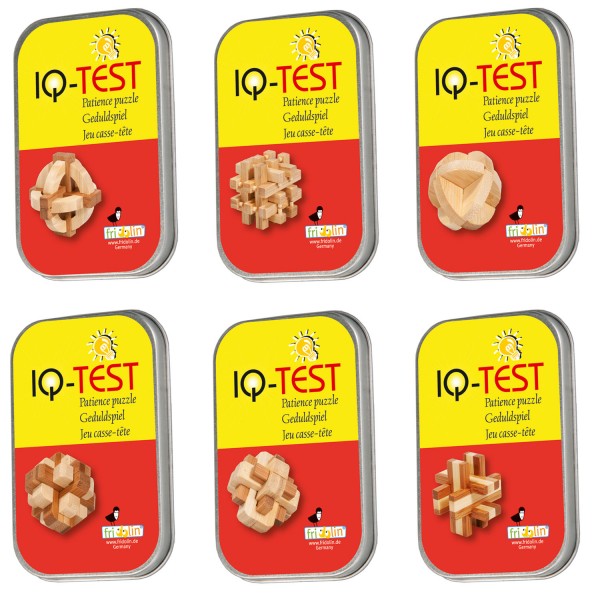 Fridolin IQ Test Bambuspuzzle in der Dose Sparpaket 1 Fridolin IQ Test Bambuspuzzle in der Dose Sparpaket 1