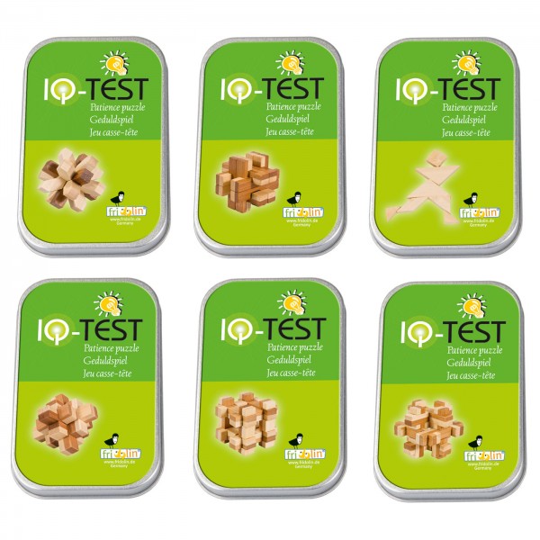 Fridolin IQ Test Bambuspuzzle in der Dose Sparpaket 2 Fridolin IQ Test Bambuspuzzle in der Dose Sparpaket 2
