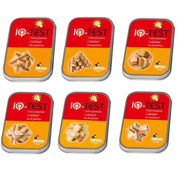 Fridolin IQ Test Bambuspuzzle in der Dose Sparpaket 3 Fridolin IQ Test Bambuspuzzle in der Dose Sparpaket 3