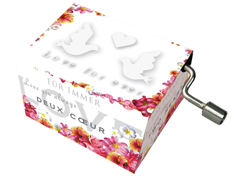 Fridolin - Spieluhr, Hochzeitsmarsch, 2 Tauben, classic Fridolin - Spieluhr, Hochzeitsmarsch, 2 Tauben, classic