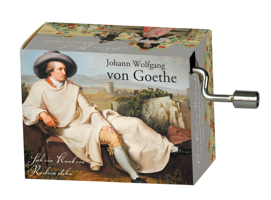 Fridolin - Spieluhr, Sah ein Knab ein Röslein stehn, Goethe Fridolin - Spieluhr, Sah ein Knab ein Röslein stehn, Goethe