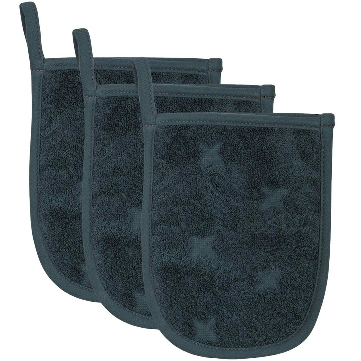 Frottee Waschhandschuh 3er-Pack navy Frottee Waschhandschuh 3er-Pack navy