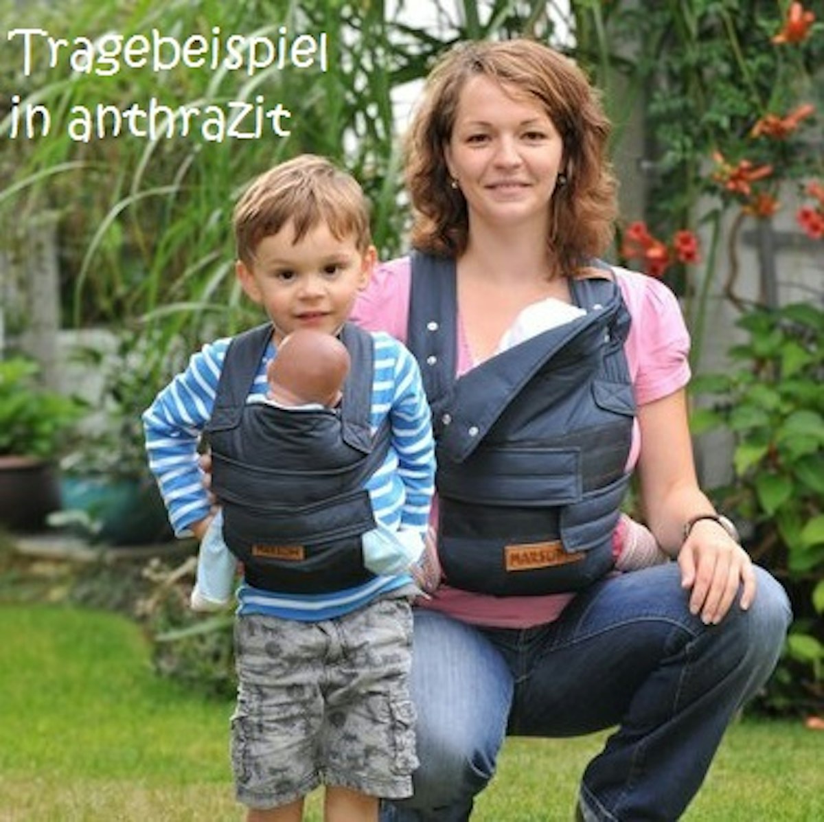 Fürs Geschwisterkind - marsupi mini Trage rot Fürs Geschwisterkind - marsupi mini Trage rot