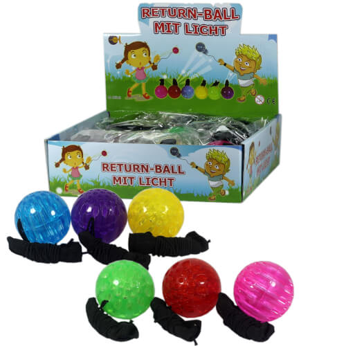 Fun Trading - Retourn Ball mit Licht / 1 Stück Fun Trading - Retourn Ball mit Licht / 1 Stück
