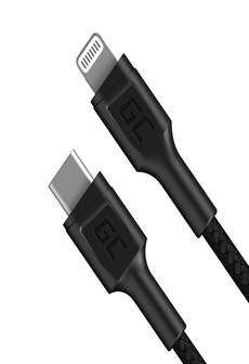 GC® Green Cell Stream USB-C - Lightning cable 100cm with Pover Delivery support (Apple MFi certified)