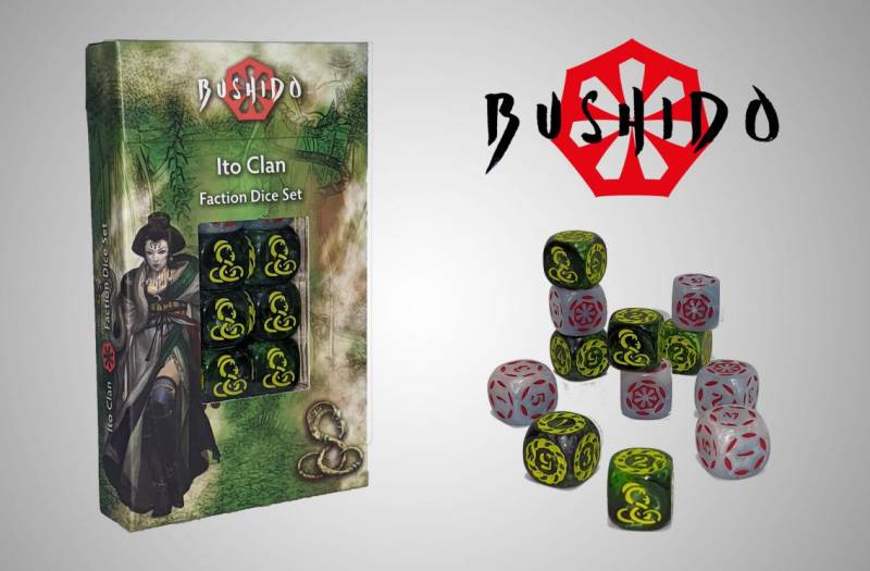 GCT Bushido Ito Clan Faction Dice Set Tabletop Spiel Würfel Set