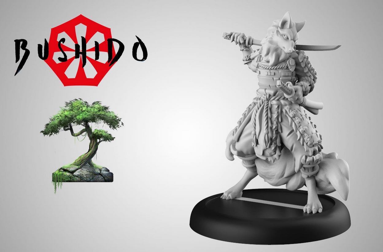 GCT Studio Bushido Senshi Tabletop Miniatur Temple of Ro-Kan Risen Sun