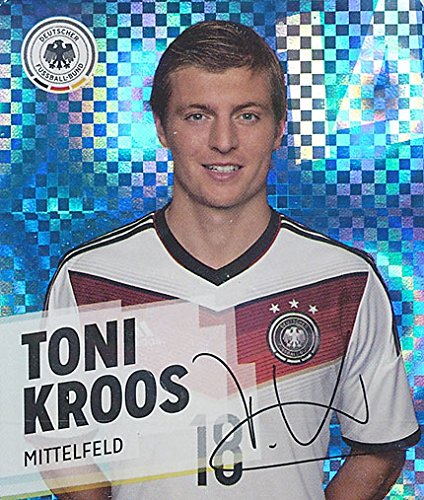 GLITZER KARTE / REWE DFB WM 2014 Toni Kroos Nr. 14 / 34 Sammelkarte Sticker von REWE / DFB