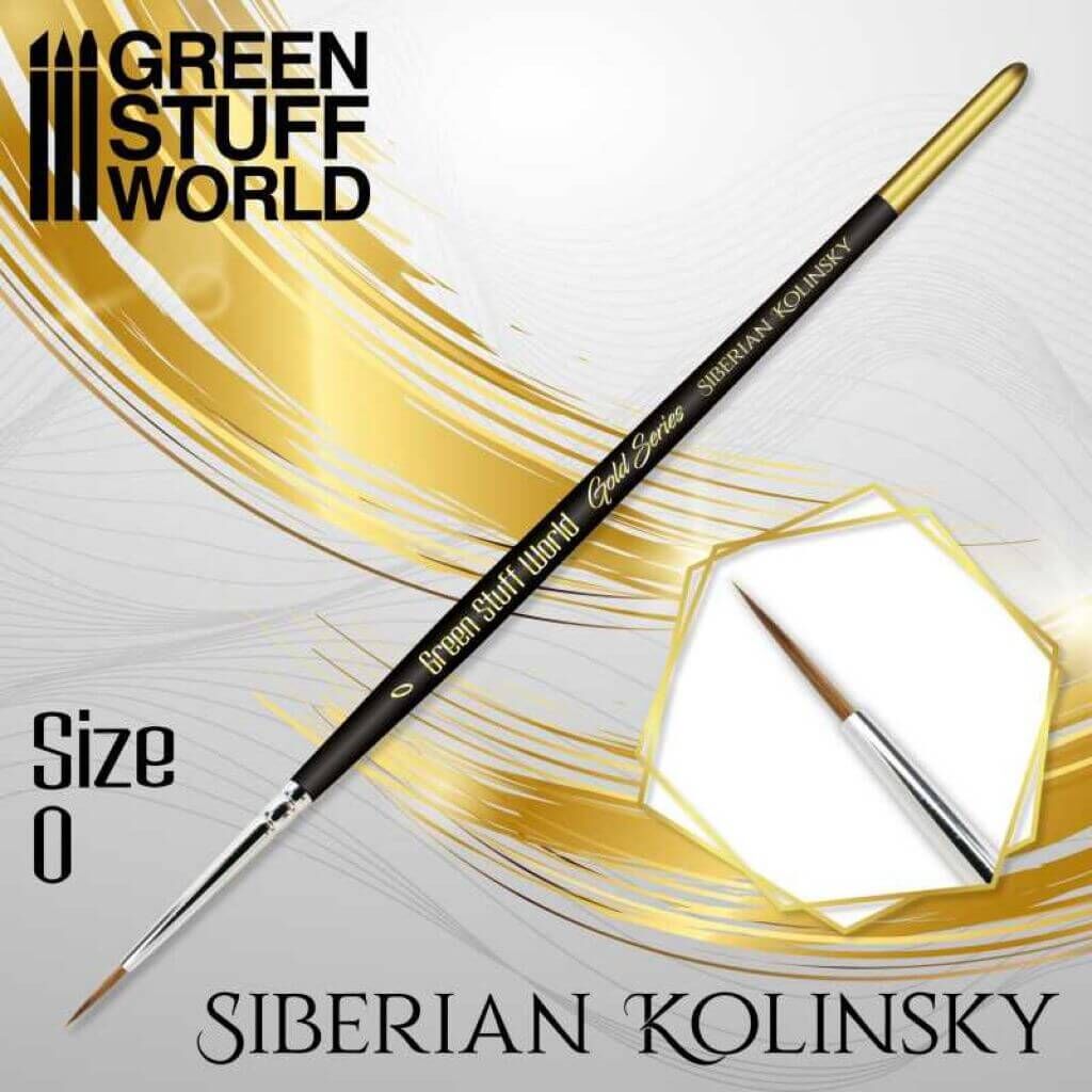 GOLD SERIES Siberian Kolinsky Pinsel - Größe 0 GOLD SERIES Siberian Kolinsky Pinsel - Größe 0