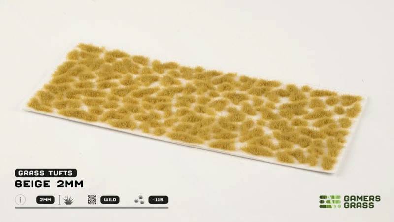 GamersGrass Beige Tufts 2mm Büsche Terrain Basing Material