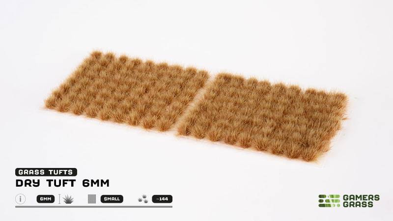 GamersGrass Dry Tufts 6mm Small Büsche Terrain Basing Material