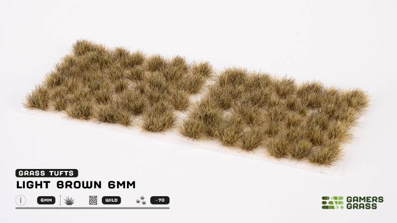 GamersGrass Light Brown Tufts 6mm Wild Büsche Terrain Basing Material