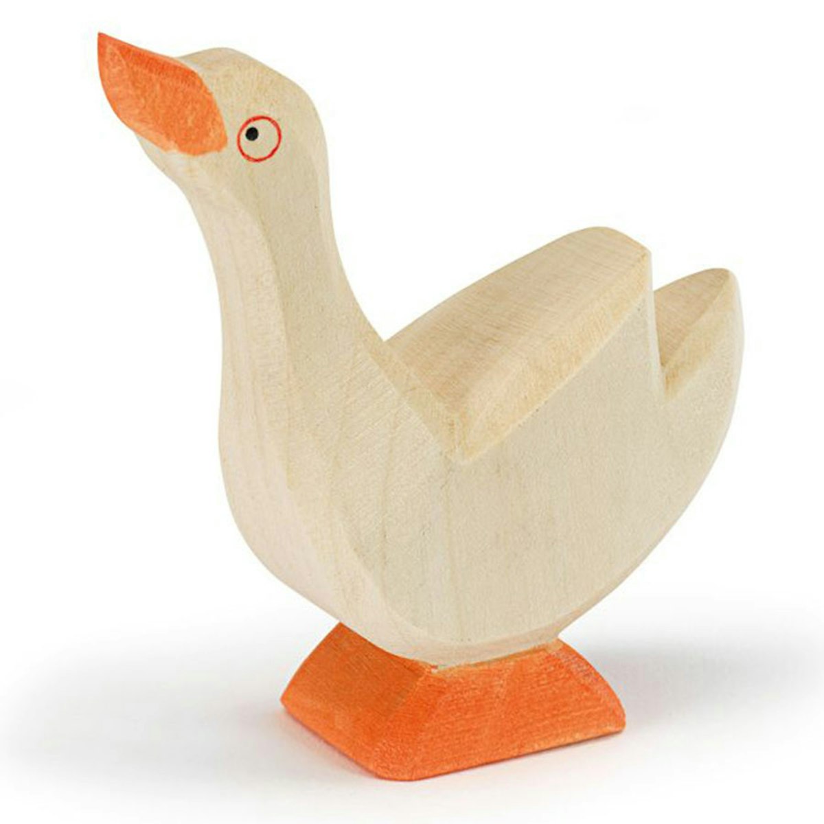 Gans Kopf hoch Holzfigur 8 cm hoch Gans Kopf hoch Holzfigur 8 cm hoch