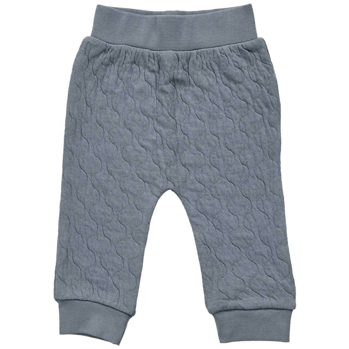 Gesteppte Jersey Hose blau-grau 74/80 Gesteppte Jersey Hose blau-grau 74/80