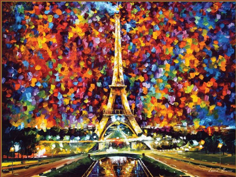 Getupftes Paris, Afremov