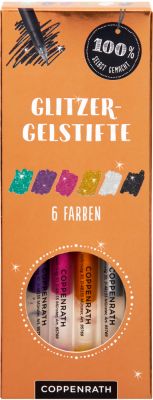 Glitzer-Gelstifte: 6 Farben - 100% selbst gemacht