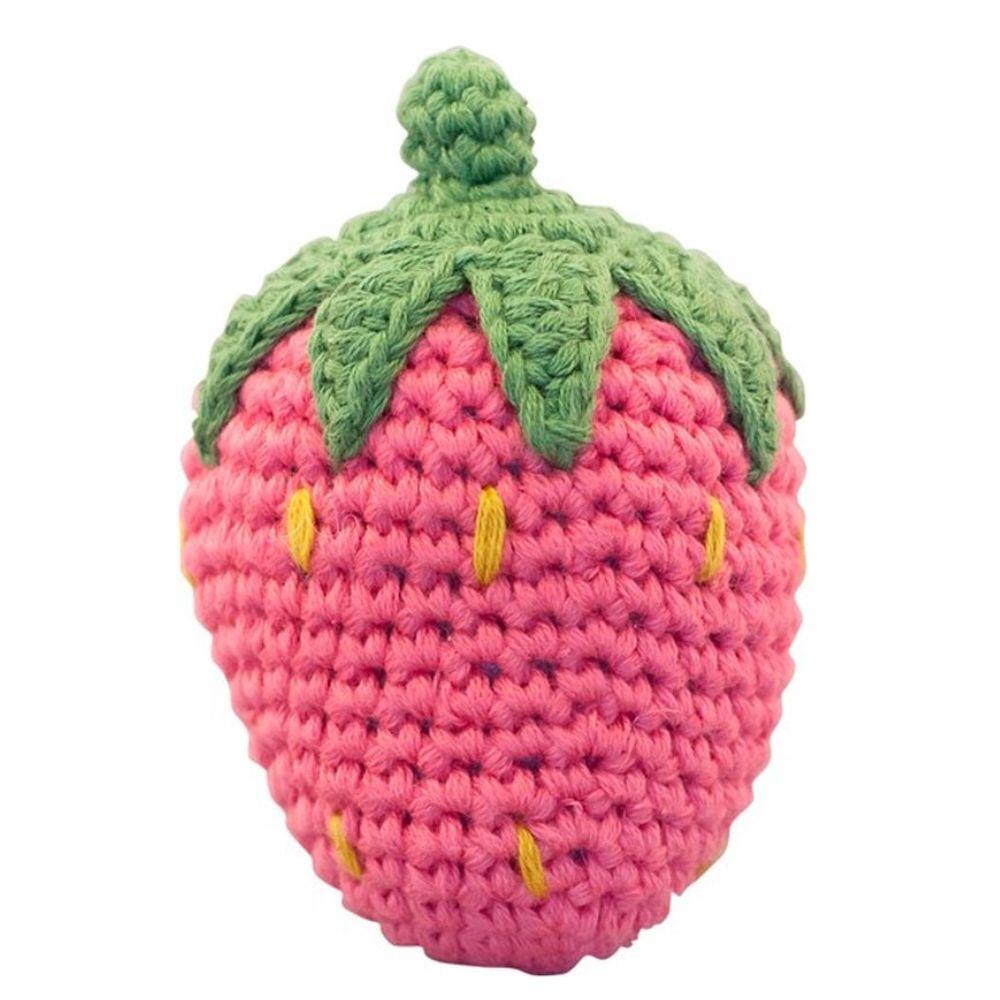 Global Affairs - Gehäkelte Rassel Erdbeere Global Affairs - Gehäkelte Rassel Erdbeere